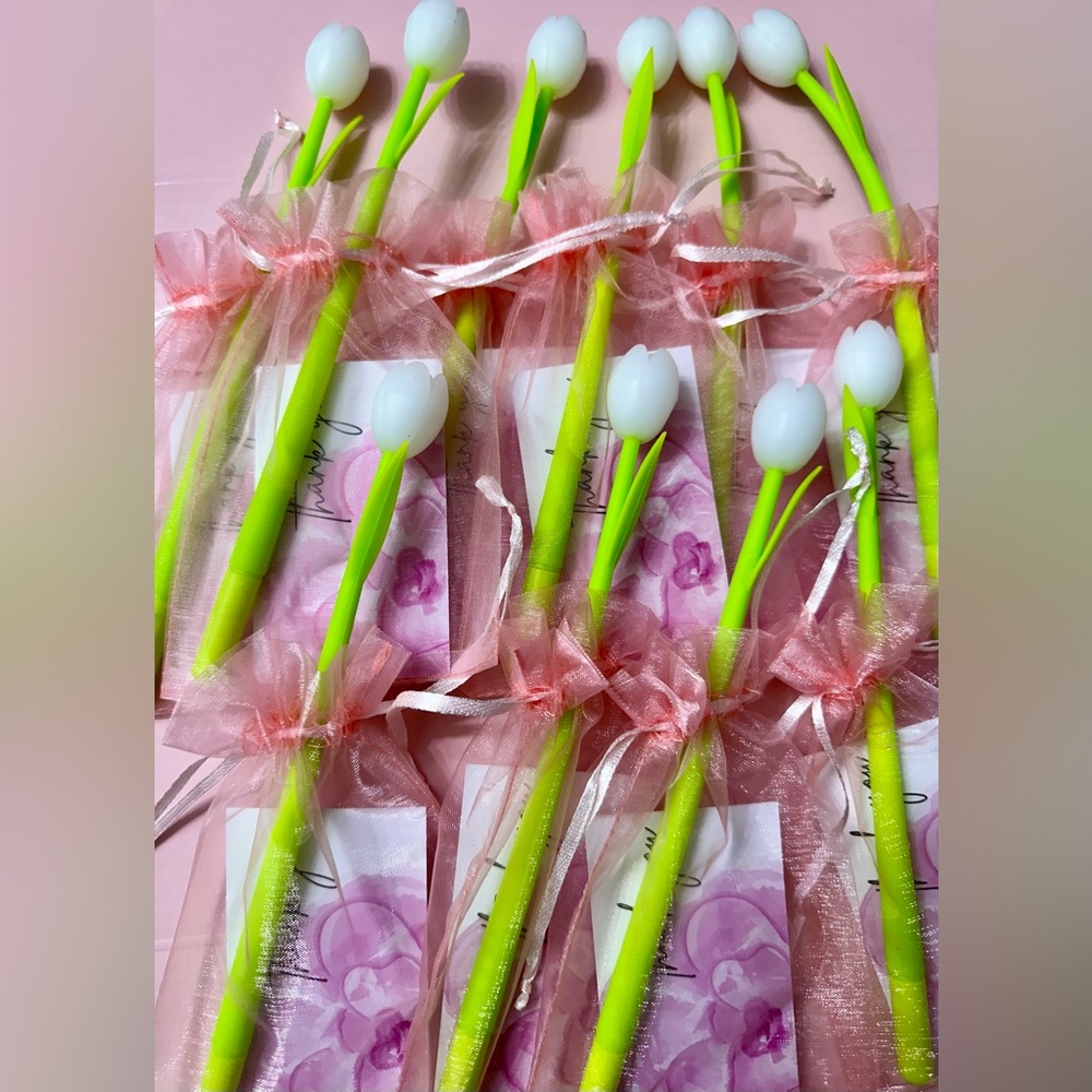 10 Sets Of White Tulip Pens Buyer Gift Sets - Picture 3 of 3